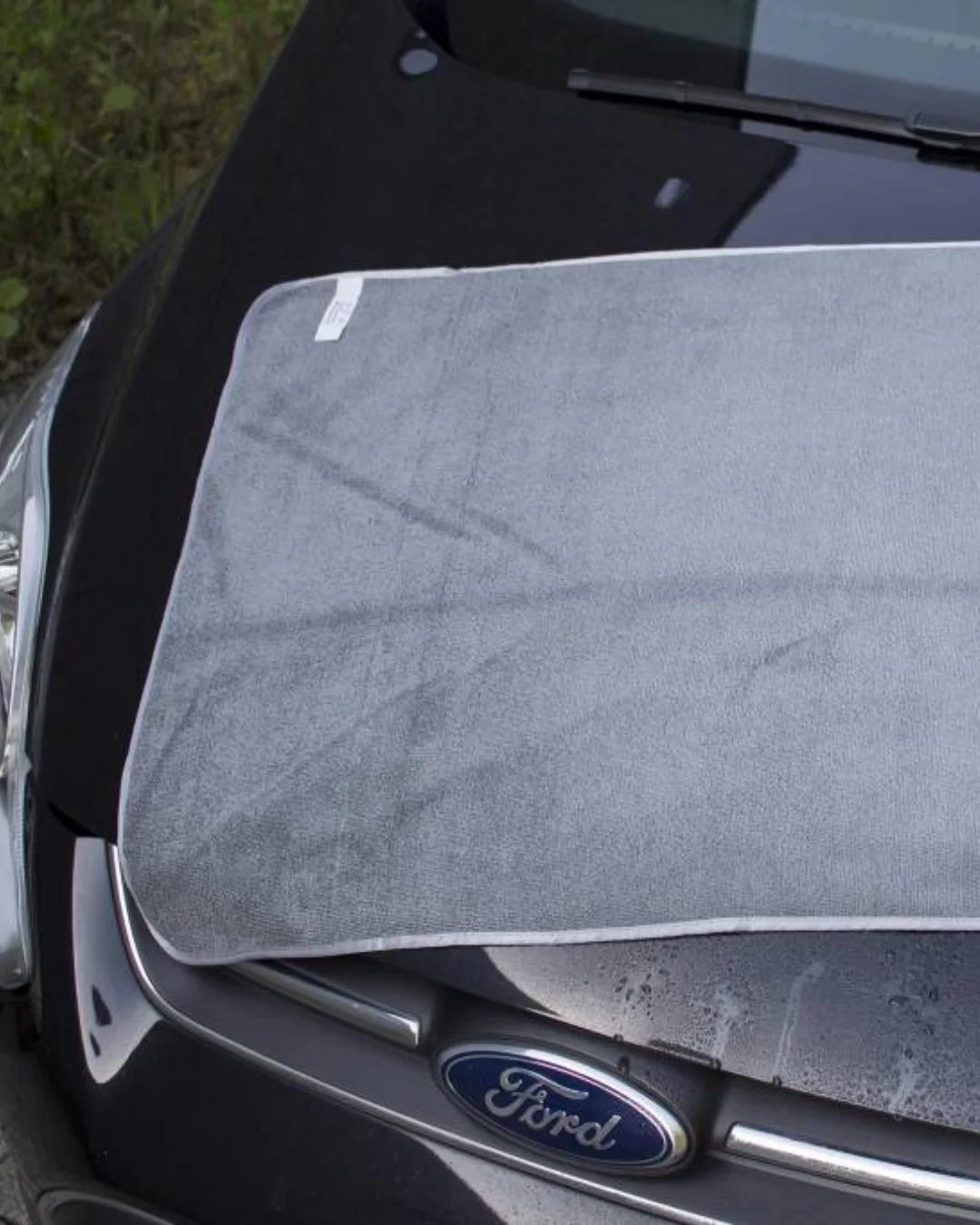 Coche con toalla de microfibra para secado rapido