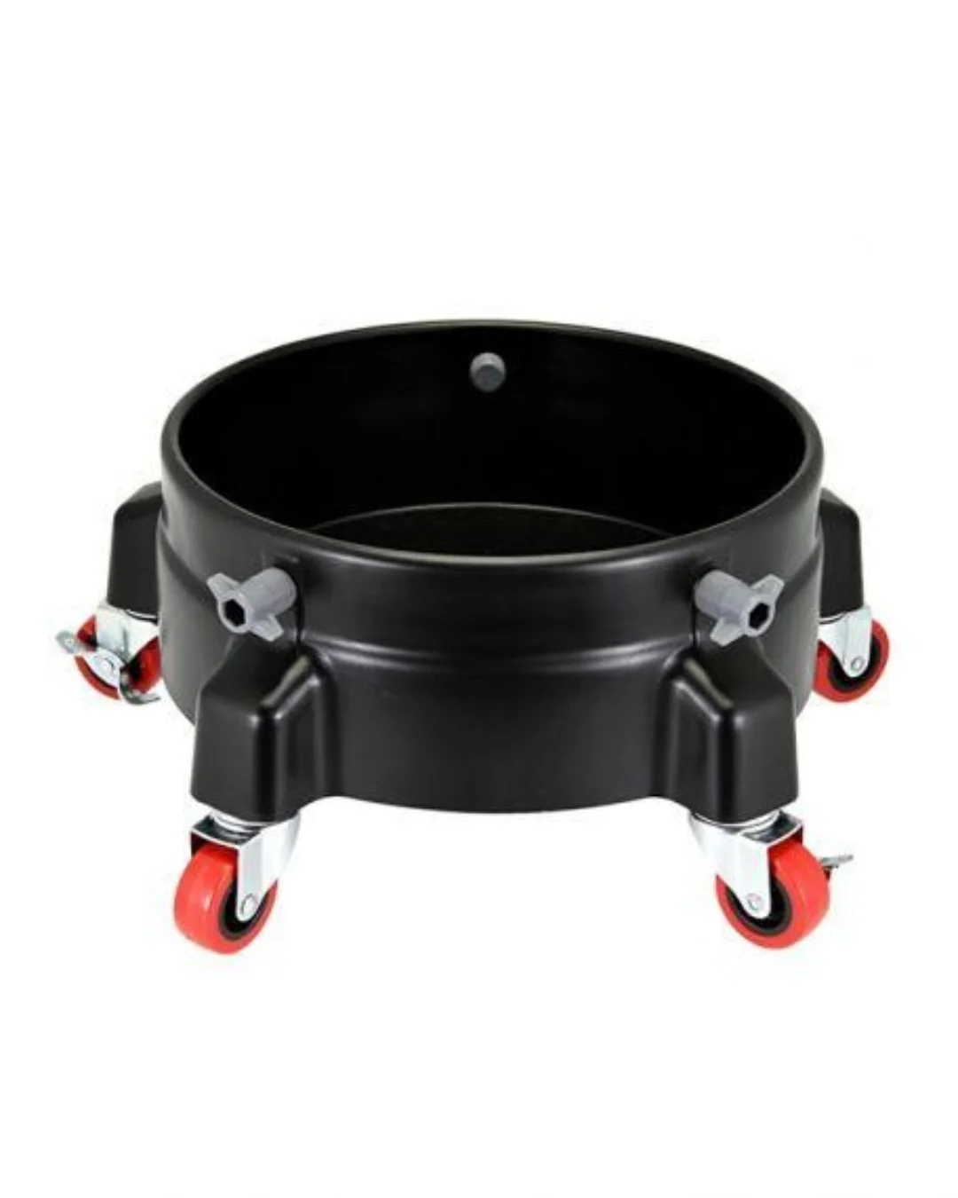 Base con ruedas para soportar un cubo de limpieza