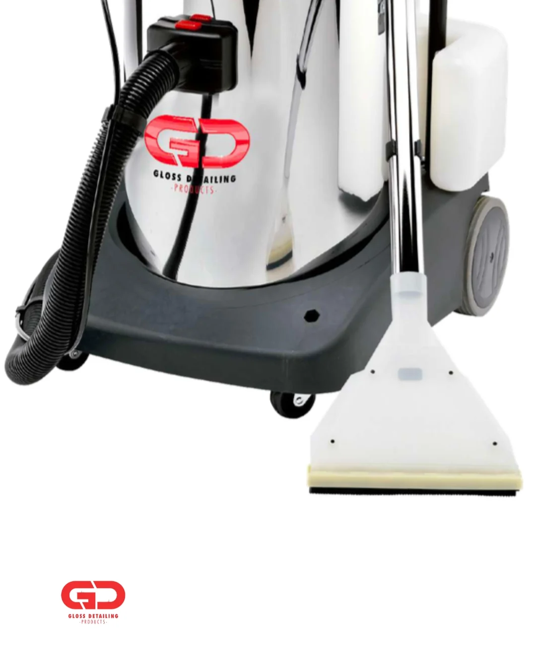 detalle frontal de maquina profesional para aspiracion de liquidos