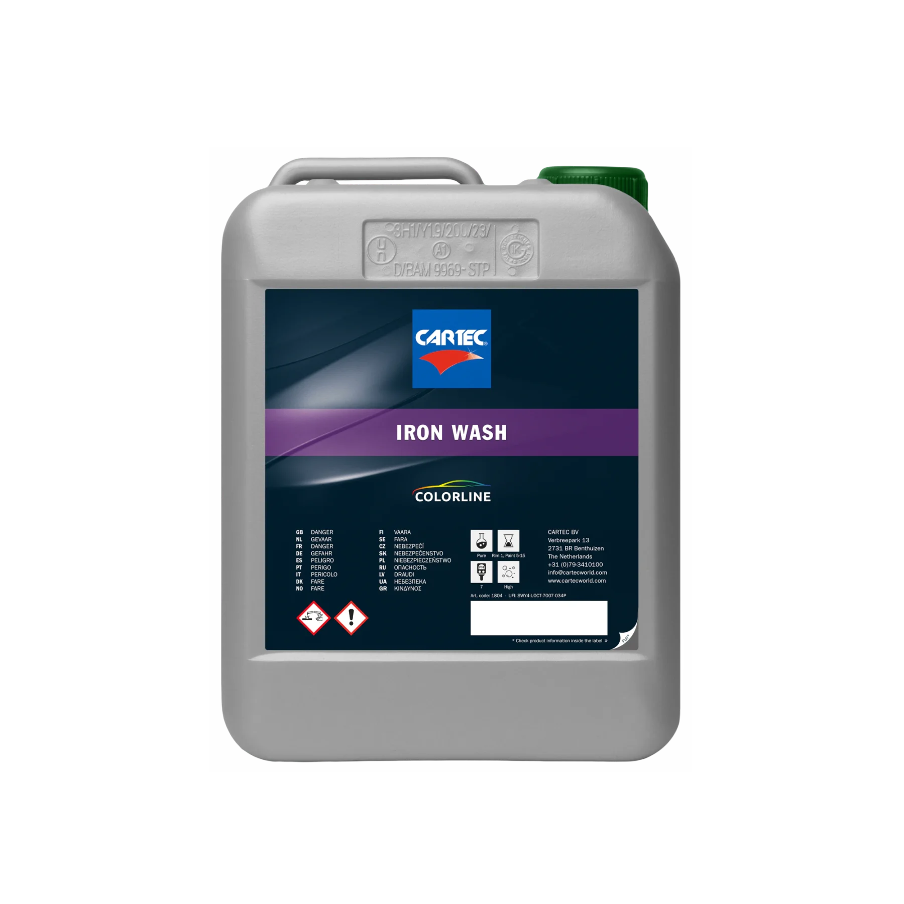 Cartec Iron Wash 5L Cartec Iron Wash 5 L – descontaminante férrico
