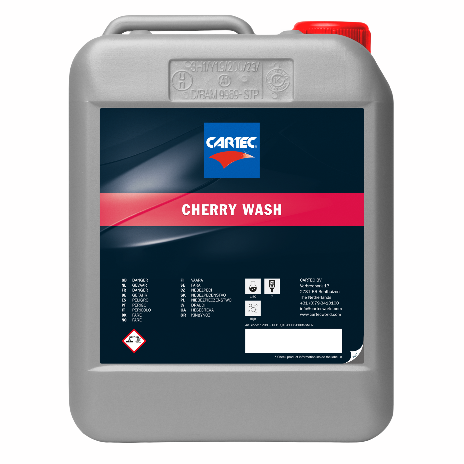 1208-5 Cherry Wash 5L cherry wash champu coche aroma cereza detailing professional