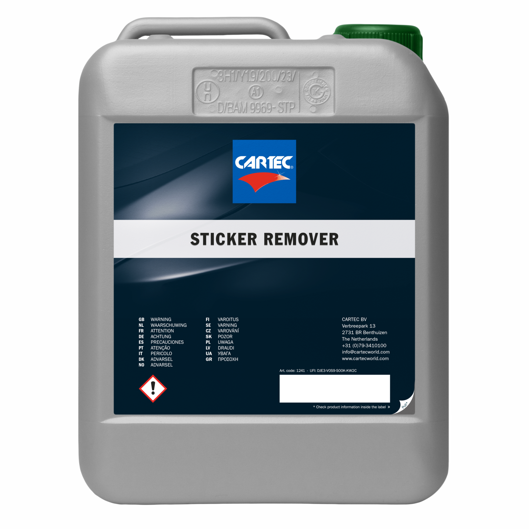 1241-5 Sticker Remover 5L sticker remover coche eliminar pegatinas adhesivos