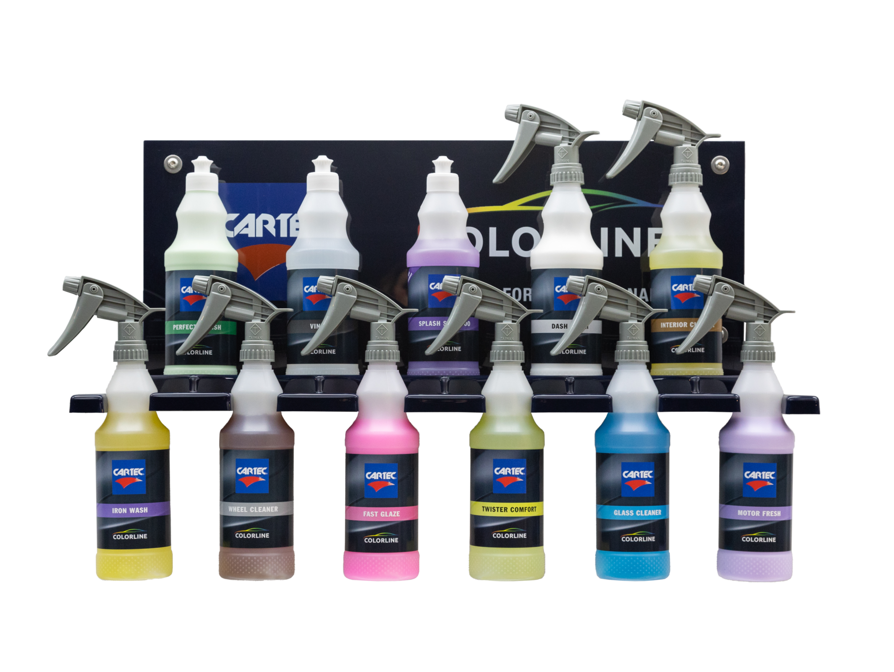 kit de detailing completo para coche Cartec Colorline 12 productos