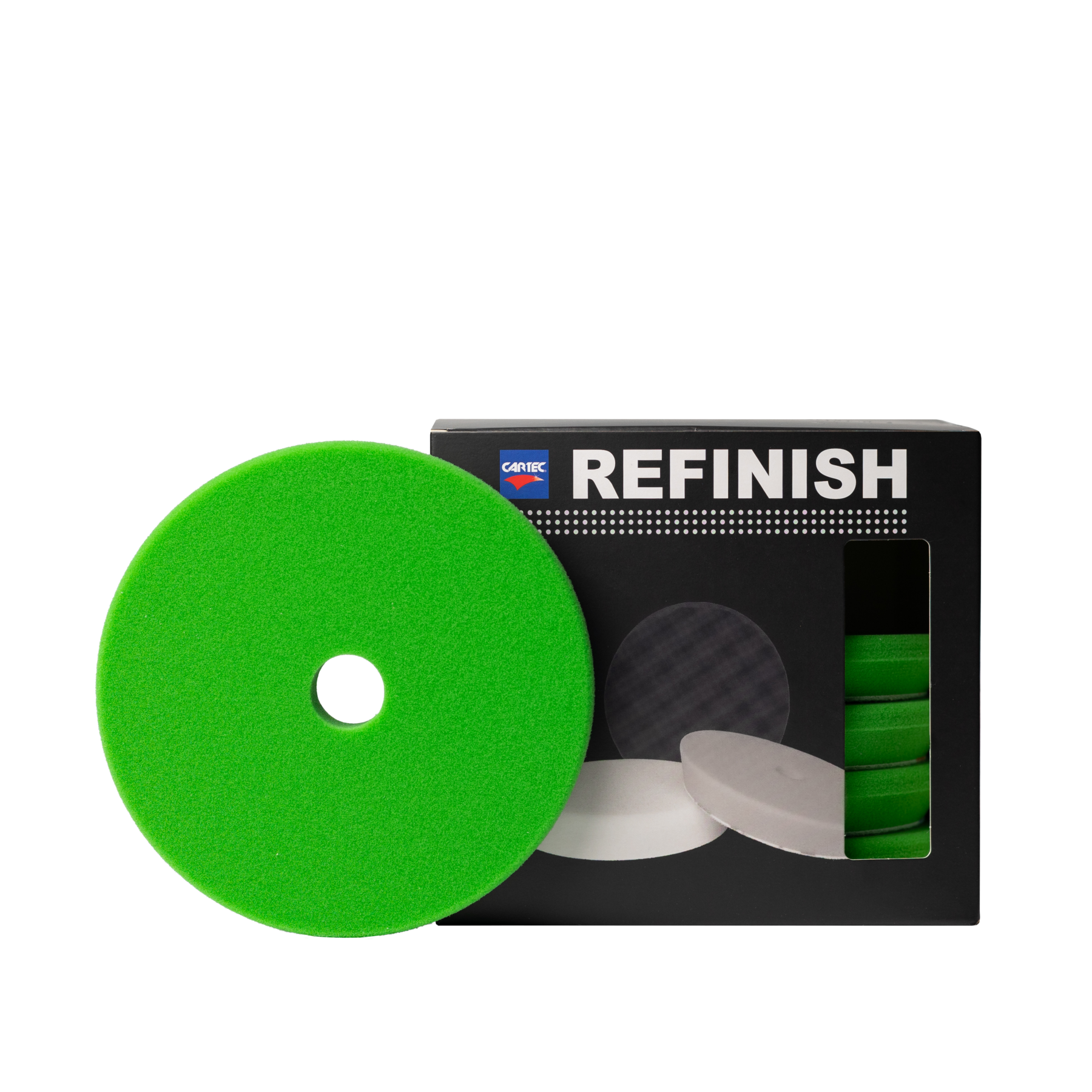 esponja pulido alto corte Cartec Unipad verde oscuro 151mm