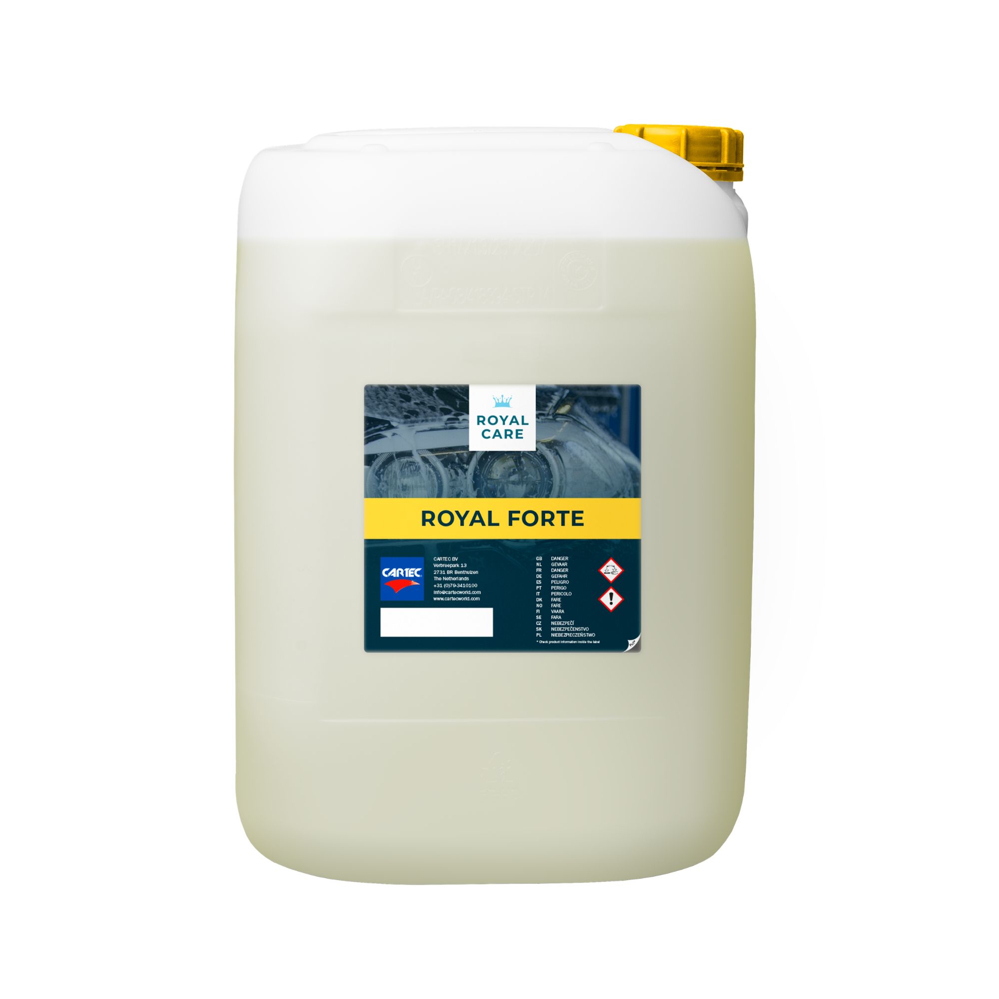Cartec Royal Forte prelavado alcalino profesional para vehículos